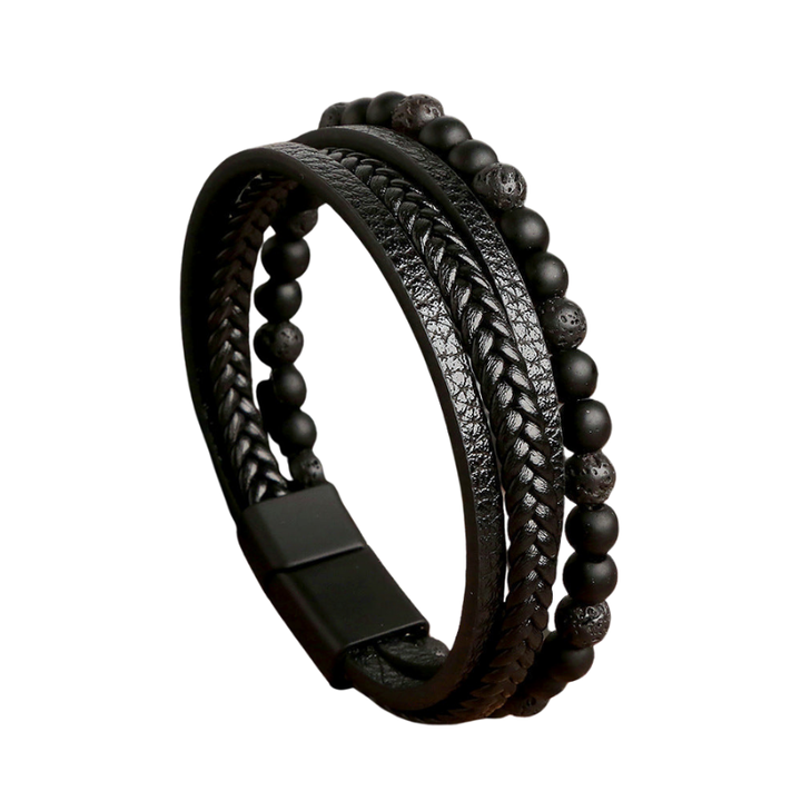 Armband met meerdere strengen en kralenaccenten