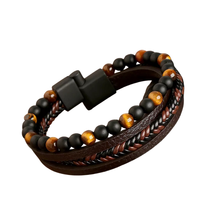 Armband met meerdere strengen en kralenaccenten