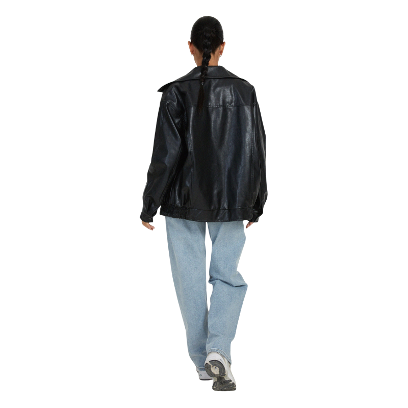 Bomberjack met ritssluiting en elastische zoom