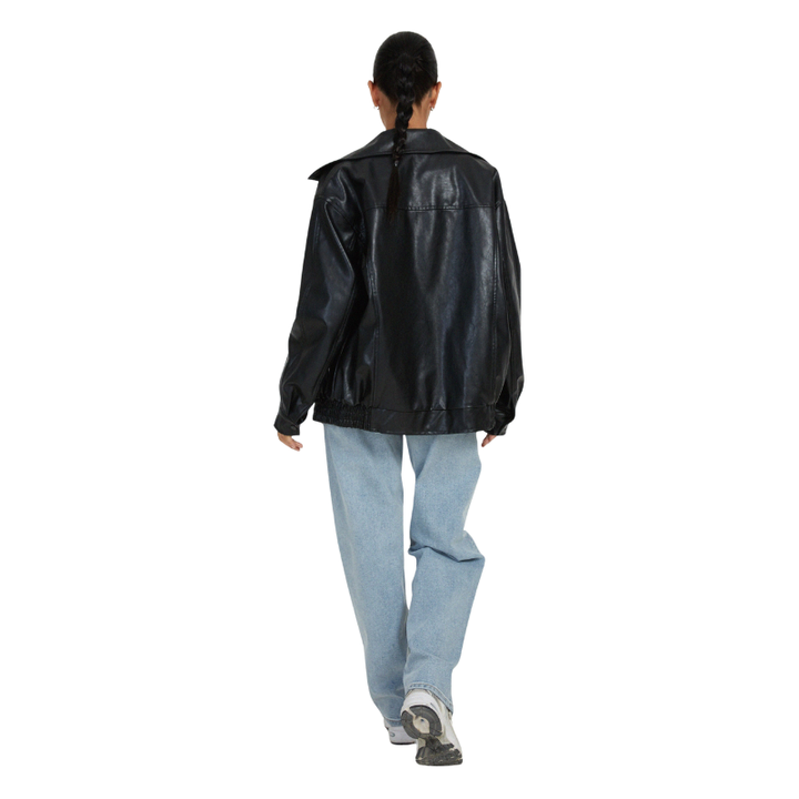 Bomberjack met ritssluiting en elastische zoom