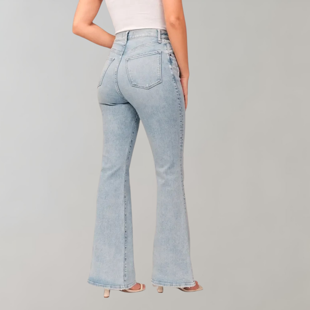Dames flare broek