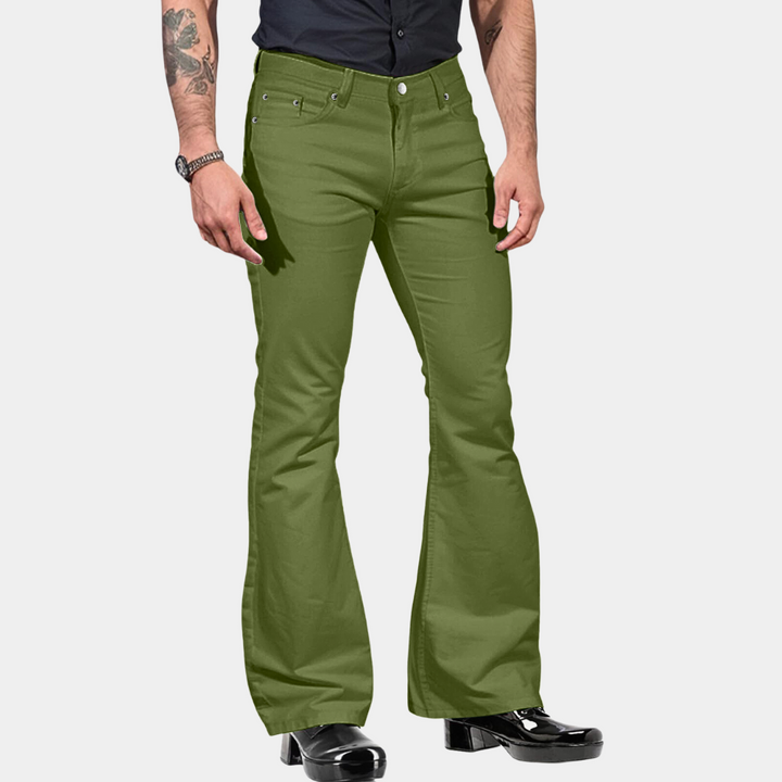 Retro flare broek voor heren