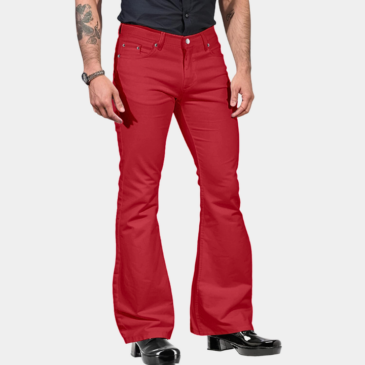 Retro flare broek voor heren