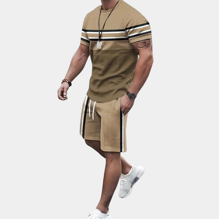 Casual tweedelige zomer-set voor mannen