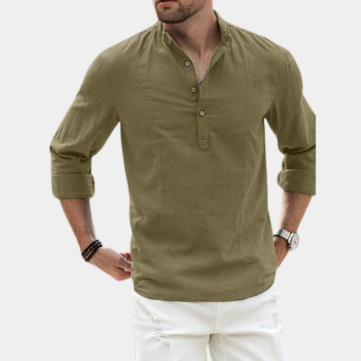 Comfortabele herenblouse