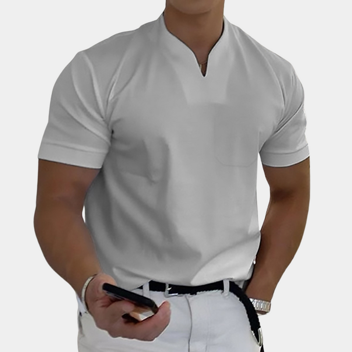 Heren T-shirt met ontspannen pasvorm en klassiek ontwerp