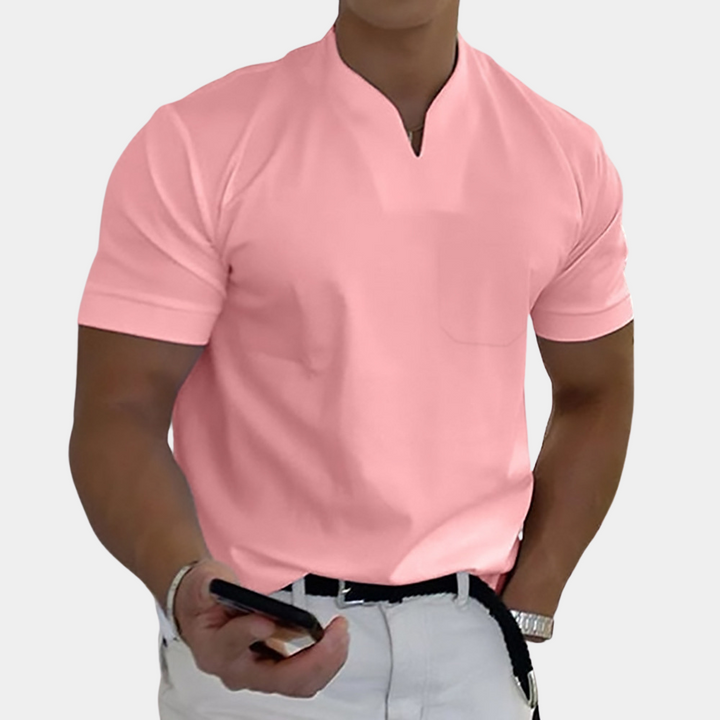 Heren T-shirt met ontspannen pasvorm en klassiek ontwerp