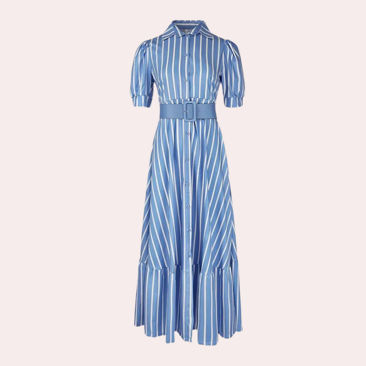 Elegante gestreepte jurk voor dames