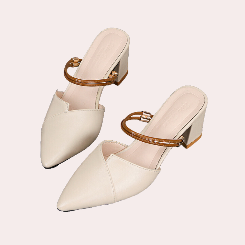 Dames sandalen met hoge hak en smalle bandjes