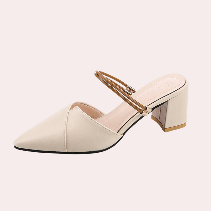 Dames sandalen met hoge hak en smalle bandjes
