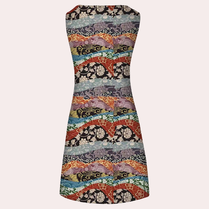 Dames strandjurk met bloemenprint en casual pasvorm