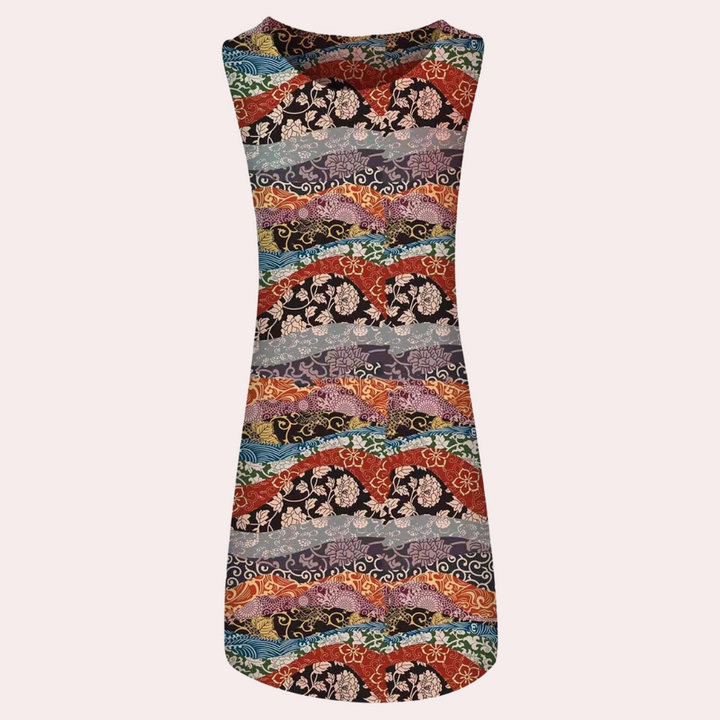 Dames strandjurk met bloemenprint en casual pasvorm