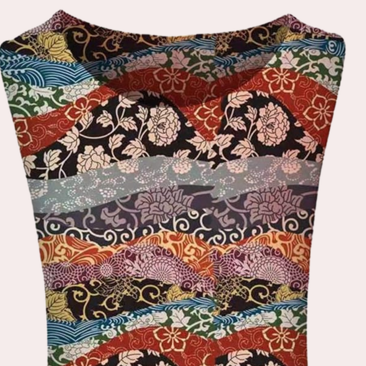 Dames strandjurk met bloemenprint en casual pasvorm
