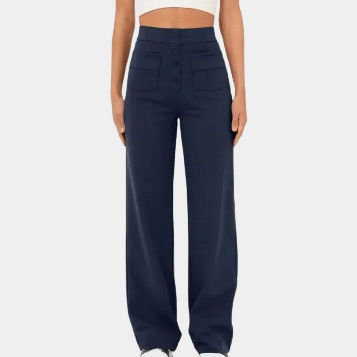 Ciara - Casual damesbroek met hoge taille