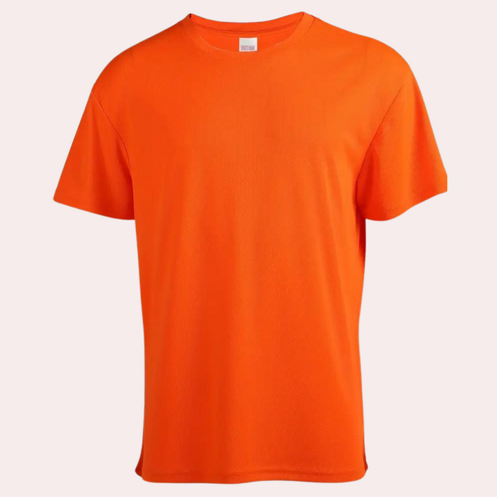 Heren T-shirt met ronde hals en casual pasvorm