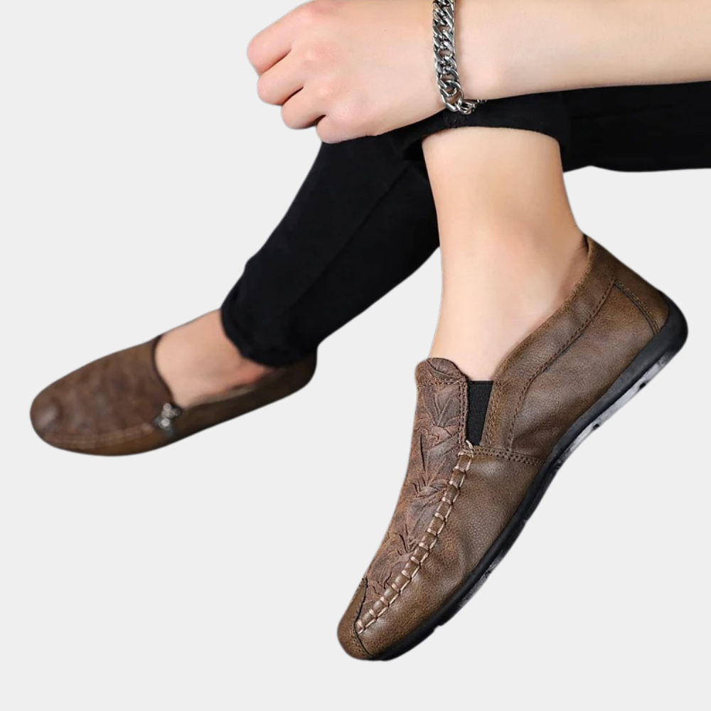 Herenloafers met klassieke instapstijl en stevige constructie