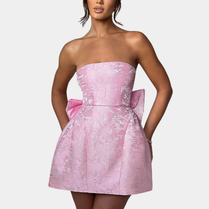 Amelia - Trendy strik mini jurkje voor dames