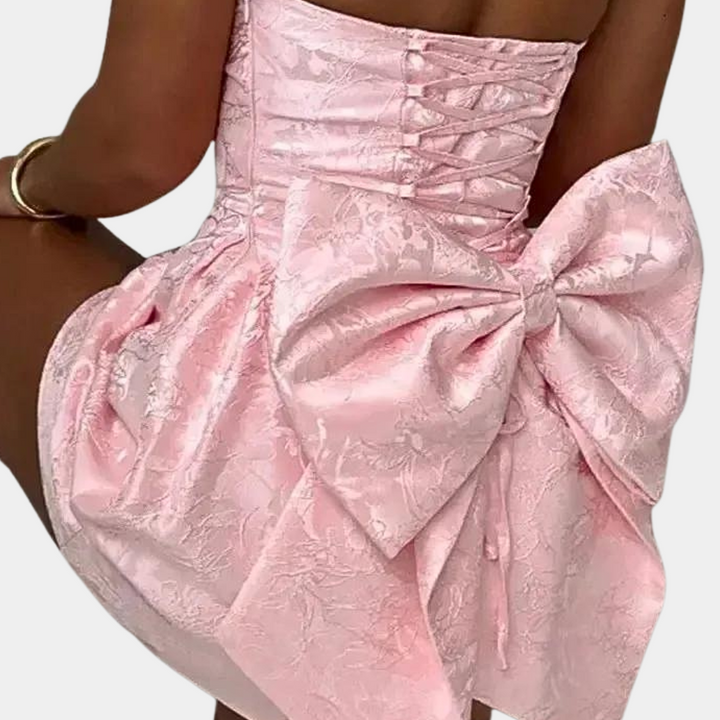 Amelia - Trendy strik mini jurkje voor dames