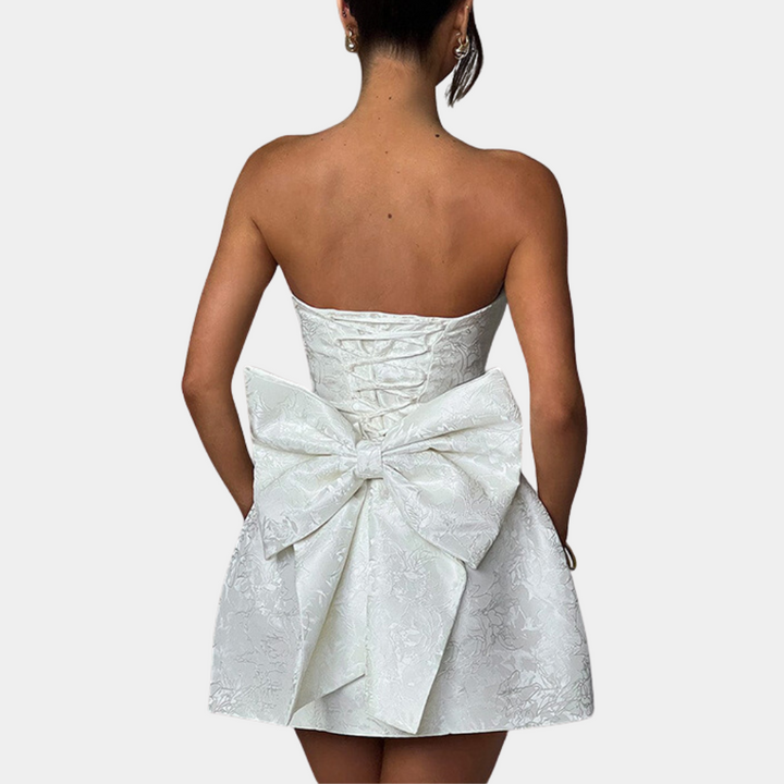 Amelia - Trendy strik mini jurkje voor dames