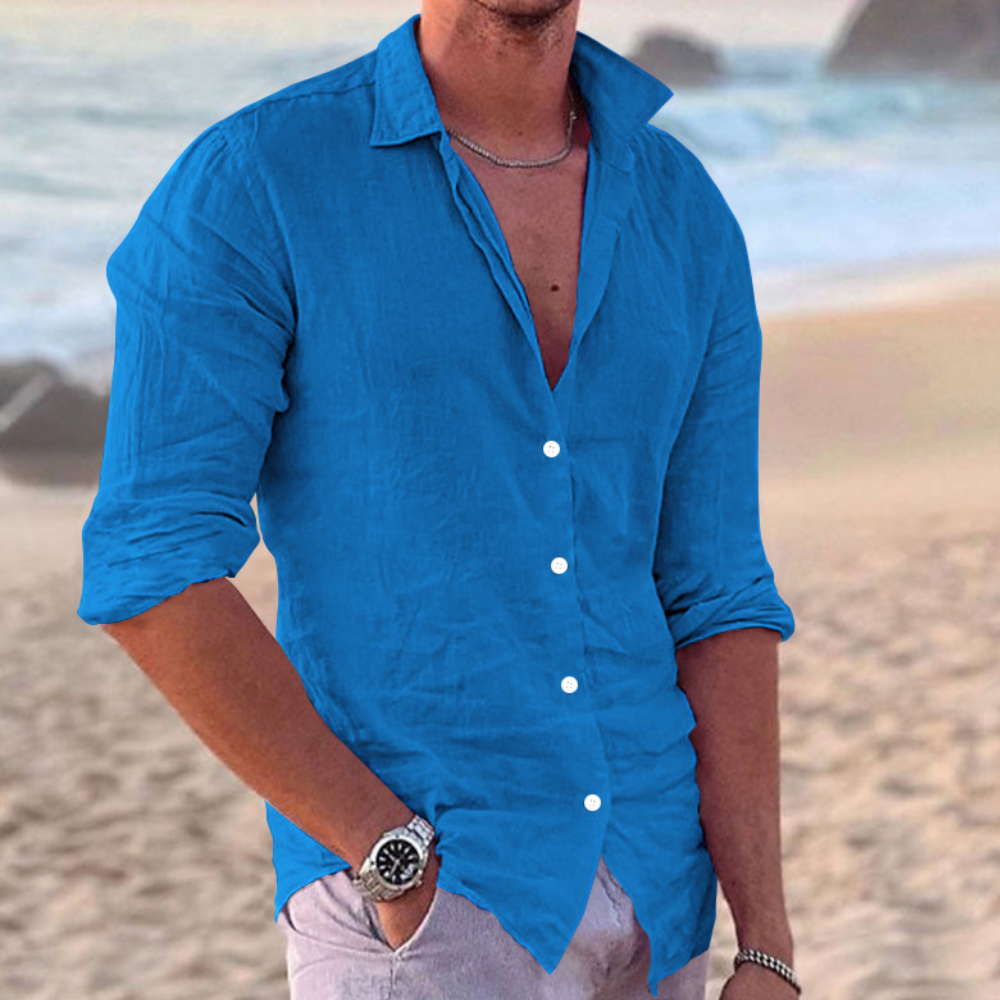 Klaas - Heren casual shirt met lange mouwen