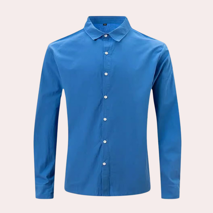 Klaas - Heren casual shirt met lange mouwen