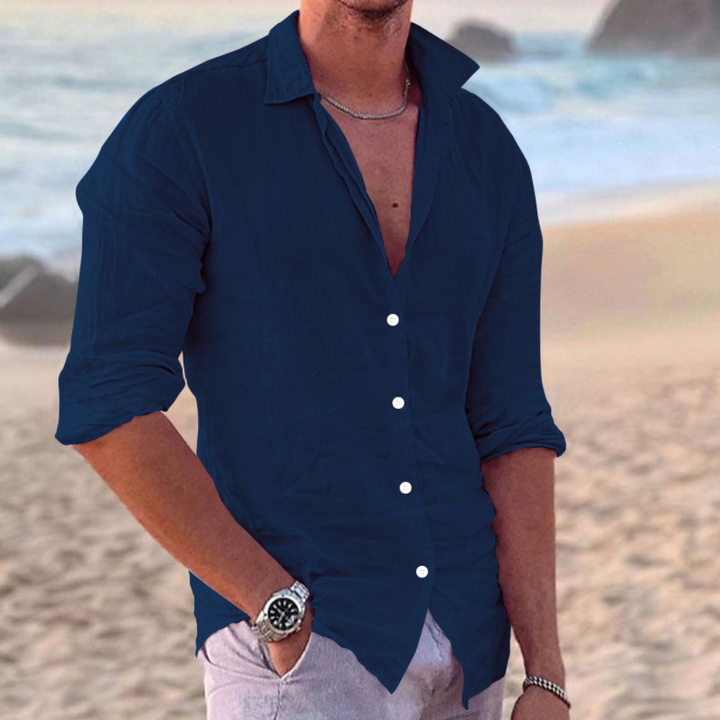 Klaas - Heren casual shirt met lange mouwen
