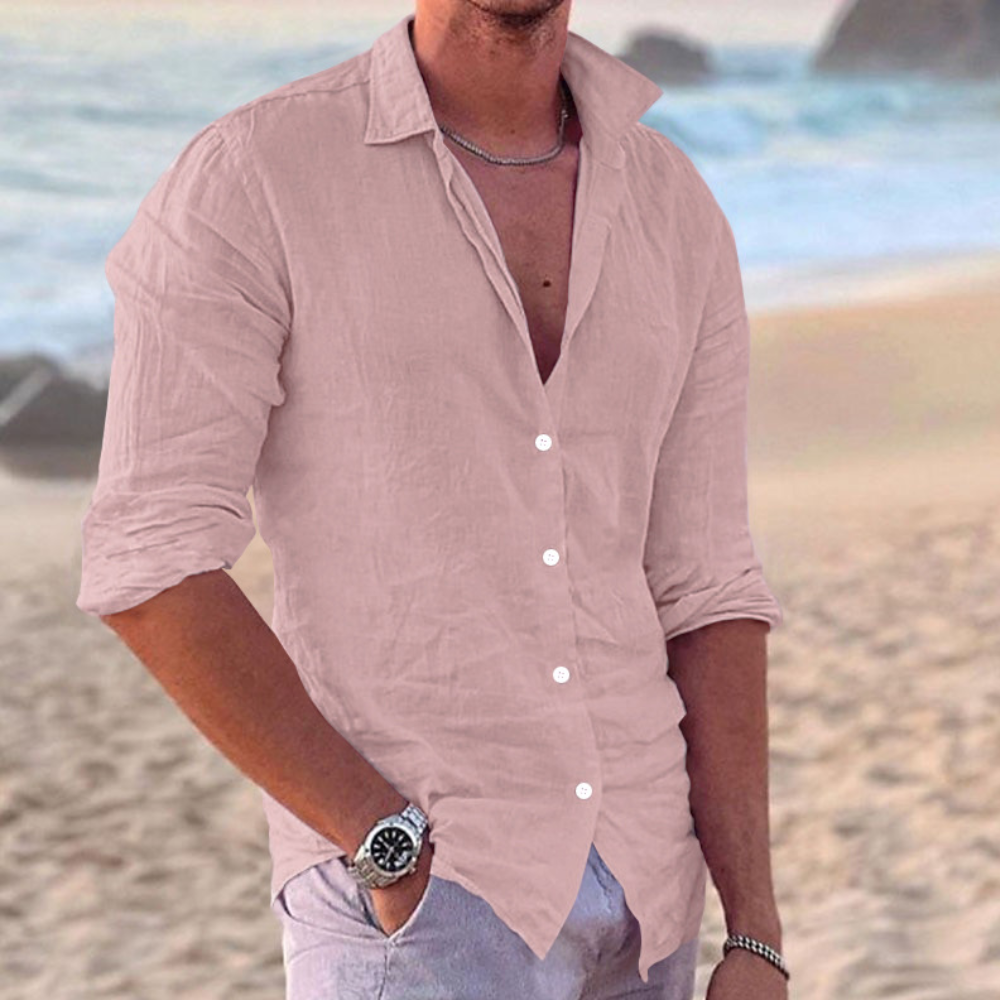 Klaas - Heren casual shirt met lange mouwen