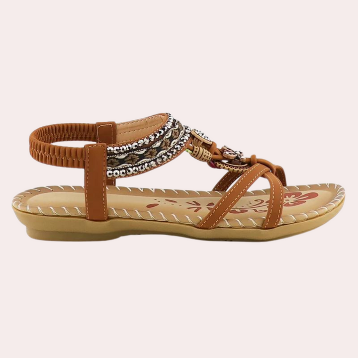 Dames sandalen met elastische pasvorm en antislipzool