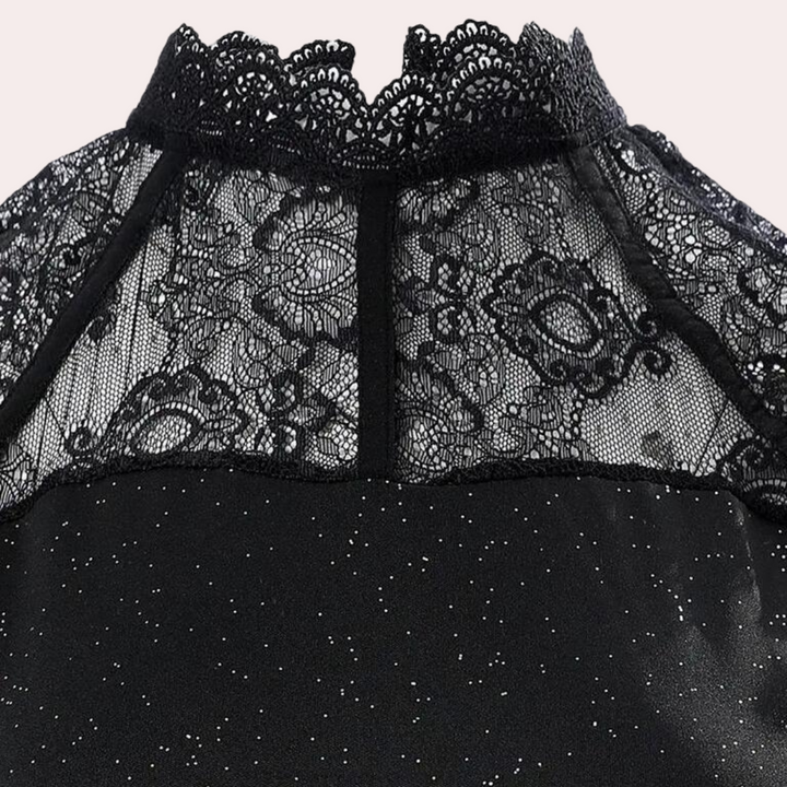 Blanka - Elegante glitterjurk van kant voor dames