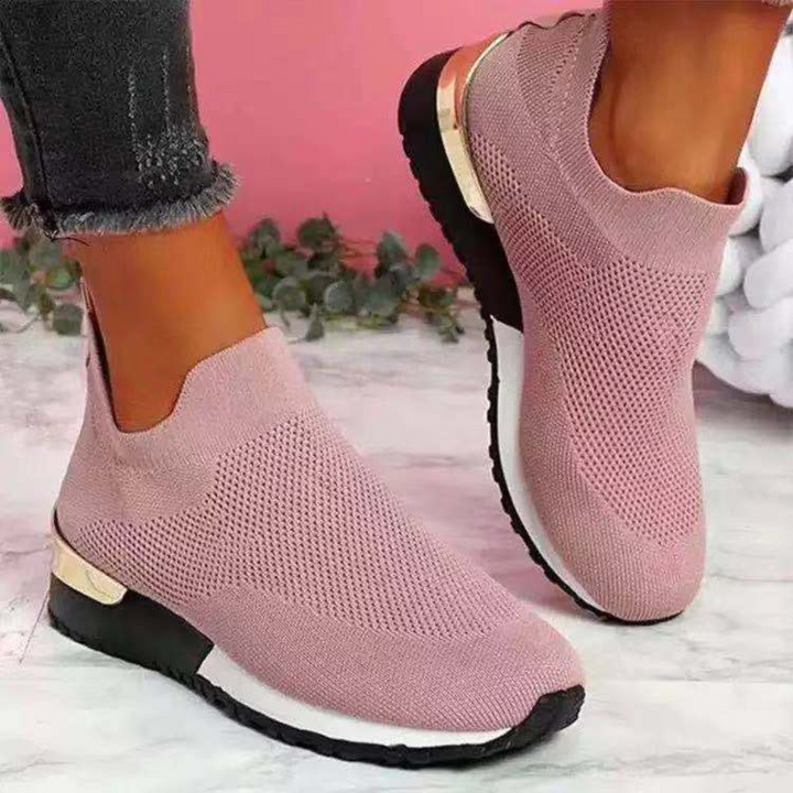 Dames slip-on sneakers met minimalistisch ontwerp en flexibele zool