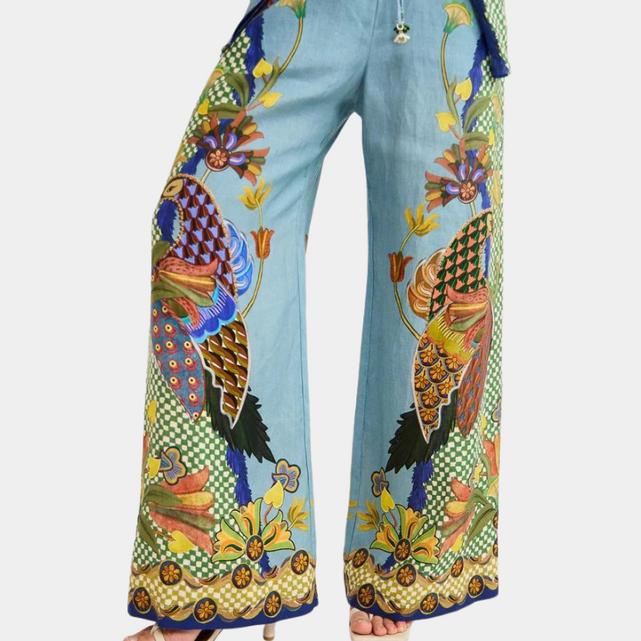 Dames set met print en relaxte pasvorm