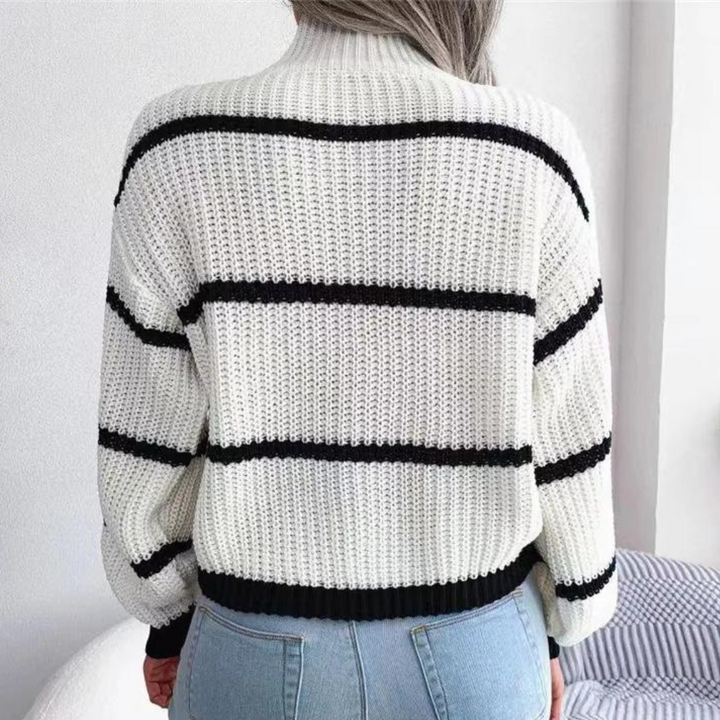 Celine - Elegante Zachte Damestrui met Hoge Hals