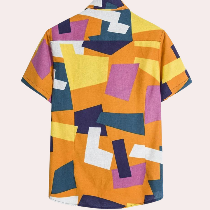 Manfred - Stijlvol Herenoverhemd met Geometrische print