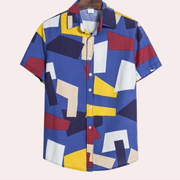 Manfred - Stijlvol Herenoverhemd met Geometrische print