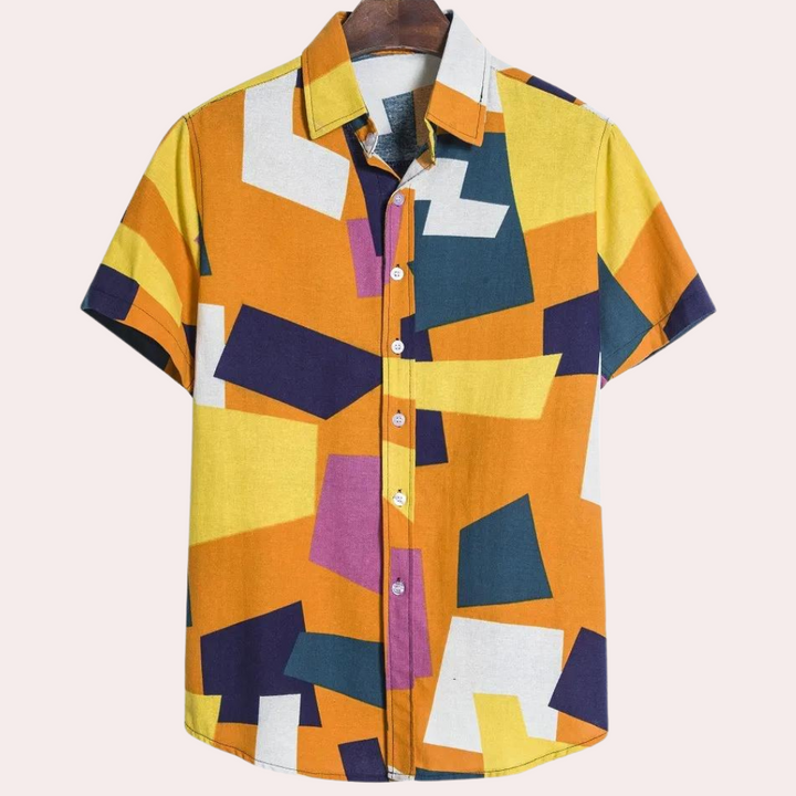 Manfred - Stijlvol Herenoverhemd met Geometrische print