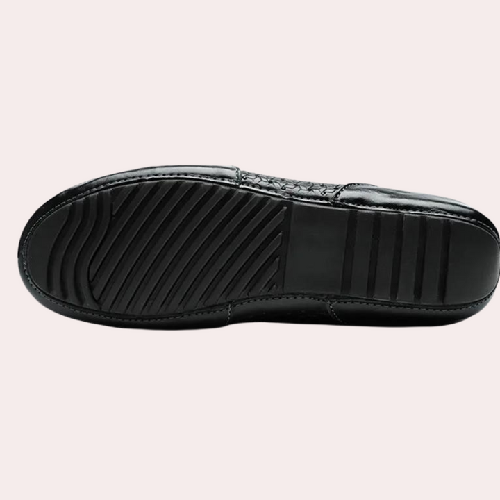 Heren loafers met ventilatiegaatjes en flexibele zool
