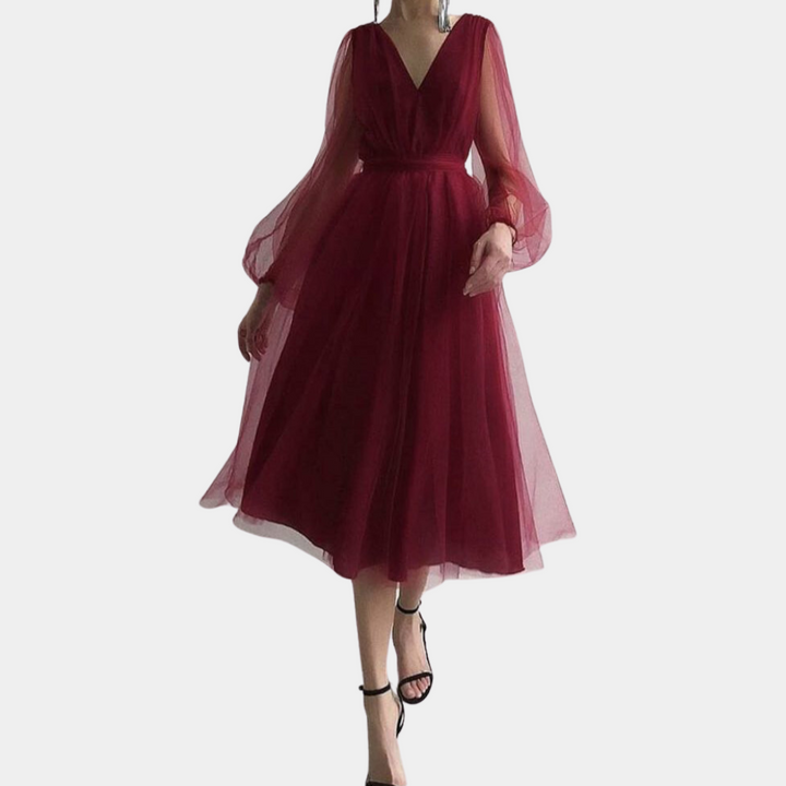 Ozana - Elegante midi-jurk voor dames
