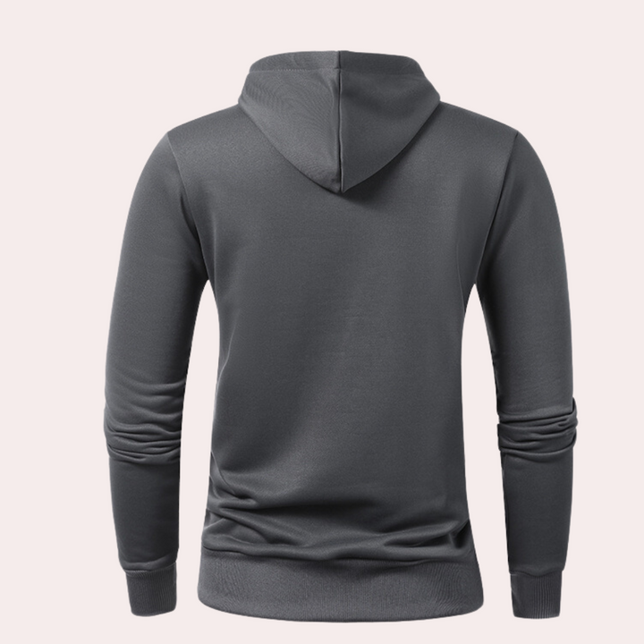 Nikita - Casual capuchon met halve rits voor heren
