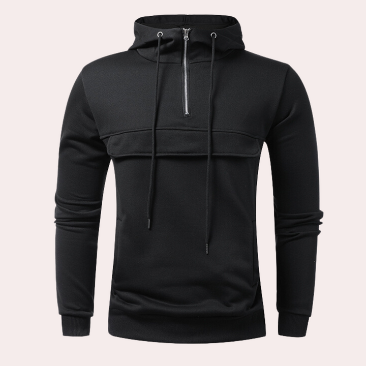 Nikita - Casual capuchon met halve rits voor heren