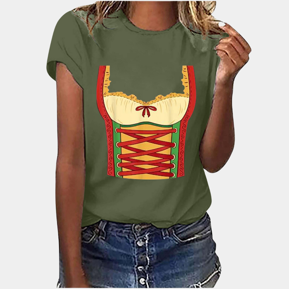 Amaya - Modieus T-shirt voor Oktoberfest vieringen