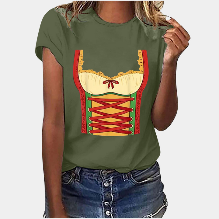 Amaya - Modieus T-shirt voor Oktoberfest vieringen