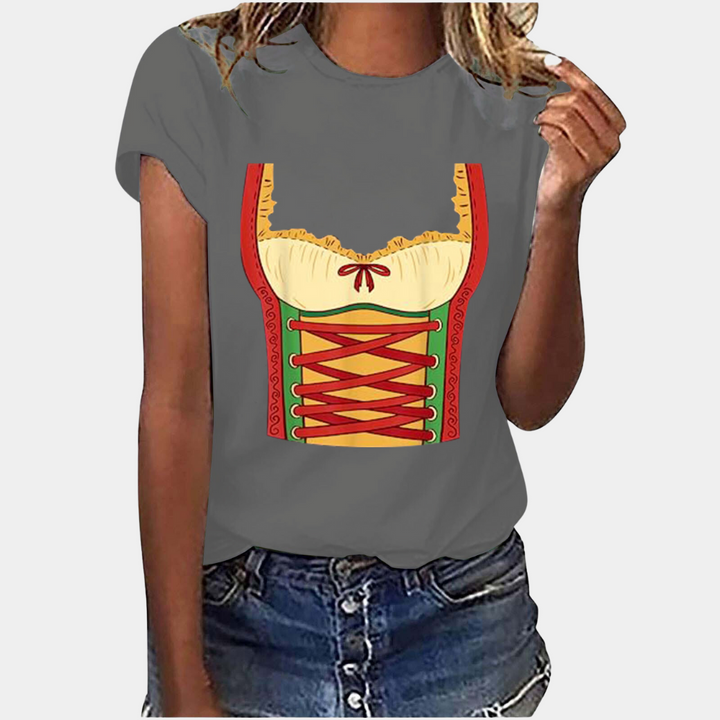 Amaya - Modieus T-shirt voor Oktoberfest vieringen