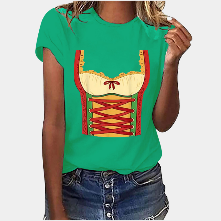 Amaya - Modieus T-shirt voor Oktoberfest vieringen