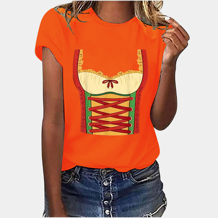 Amaya - Modieus T-shirt voor Oktoberfest vieringen