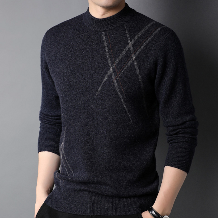 Iulian - Casual ademende gebreide heren trui
