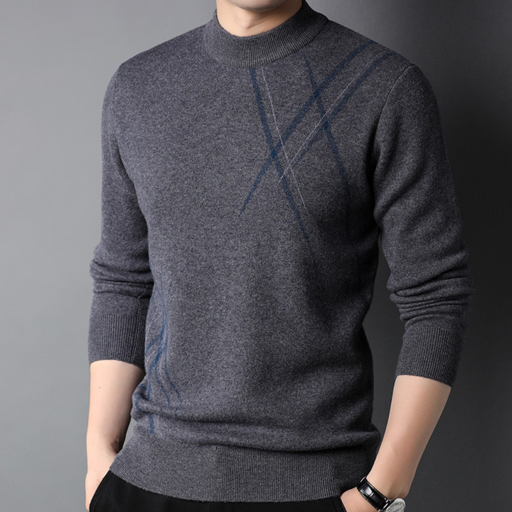 Iulian - Casual ademende gebreide heren trui