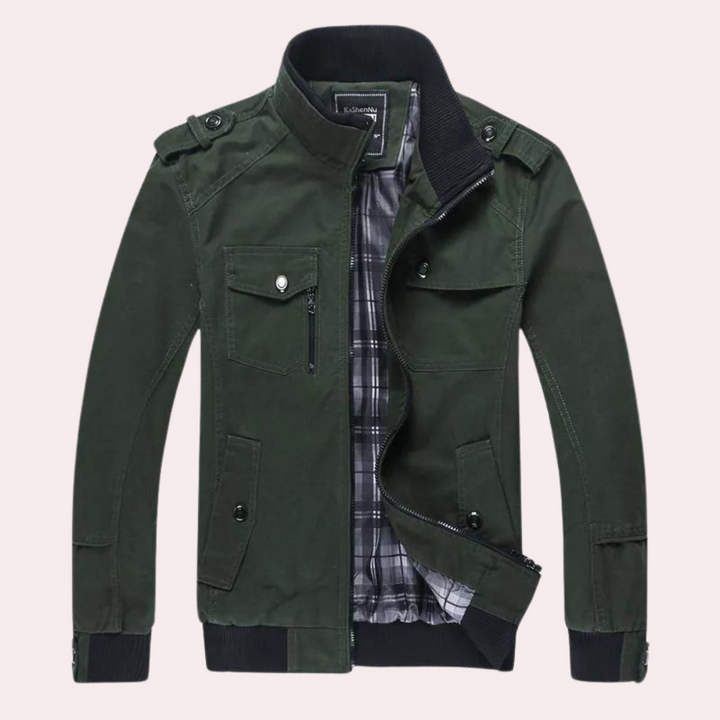 Riccardo - Casual herenjas met staande kraag