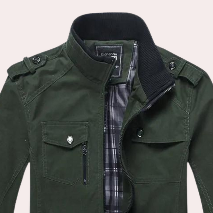 Riccardo - Casual herenjas met staande kraag