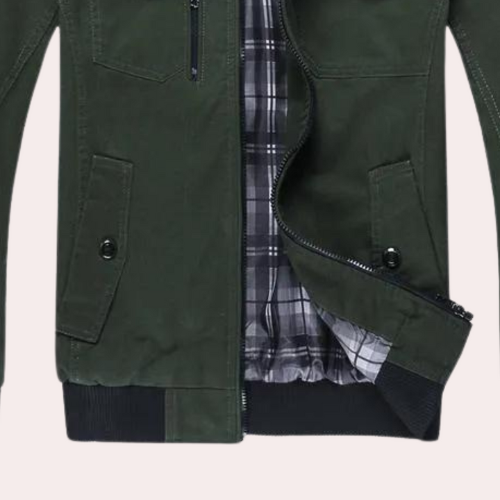 Riccardo - Casual herenjas met staande kraag