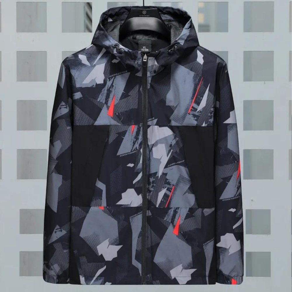 Konstantin - Stijlvol Camouflagejack voor heren met capuchon